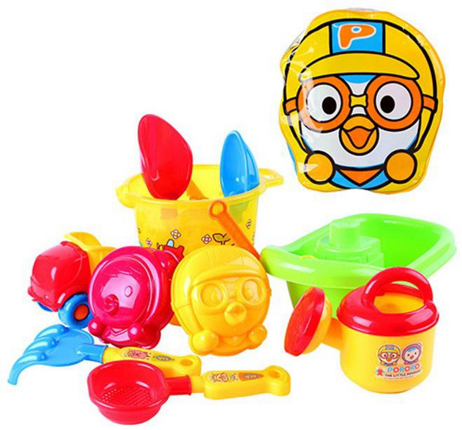 뽀로로 가방 모래놀이 목욕놀이 어린이 물놀이 장난감, 상세페이지 참조, 1개