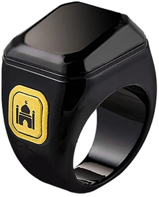 이슬람교도 스마트 탈리 카운터 디지털 기도 시간 진동 알림 방수, 3. Black BSTWSH, 1개