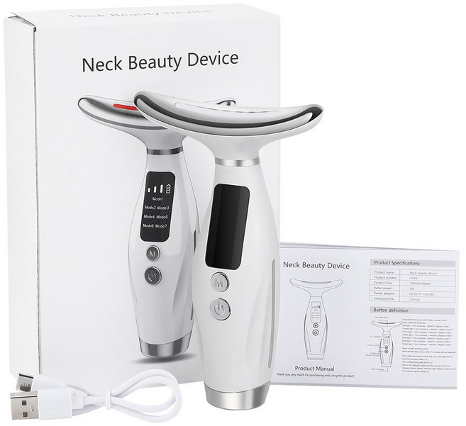 얼굴 미용 장치 LED 광자 치료 피부 강화 이중 감소 주름 방지 리프팅 마사지, Type A