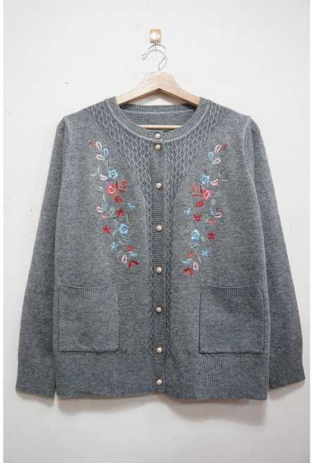 형제상회 할머니옷 할머니스웨터 세타 주머니 가디건 요양원 실내복 슬림 0019SF05