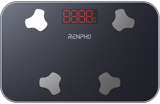 RENPHO 렌포 엘리스 GO 미니 스마트 디지털 체지방 체중계 여행용, 1개, 블랙, R-A009