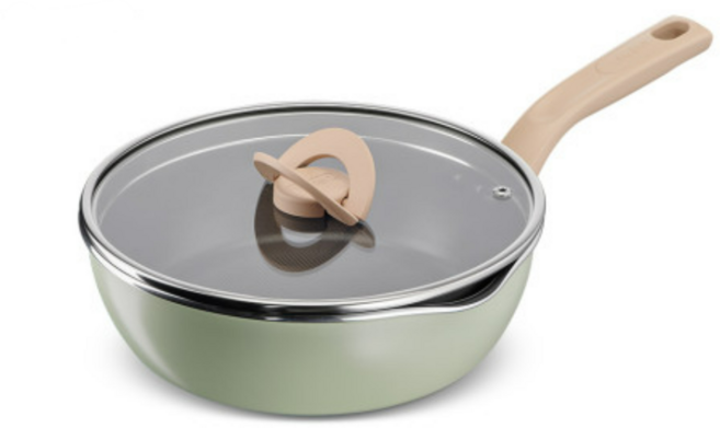 테팔 인덕션 티타늄 원픽냄비팬, 1세트, 22cm, 04피스타치오그린
