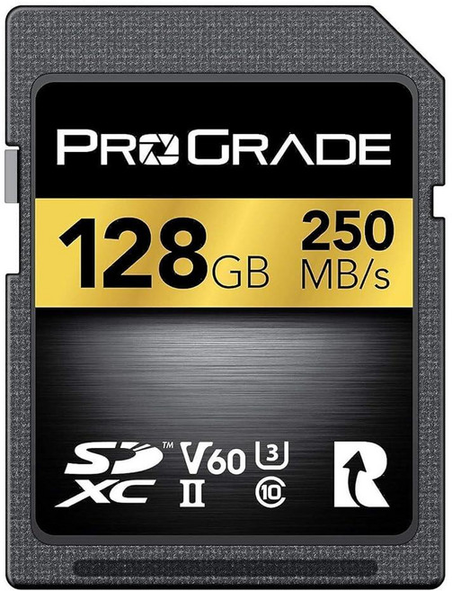 Prograde Digital SD UHS-II 128GB 카드 V60 – 최대 130MB/s 쓰기 속도 및 250MB/s 읽기 속도 | 전문 블로거 영화 제작자 사진작가, Prograde Digital SD UHS-II 128
