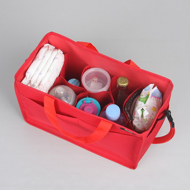 알맹 이너 기저귀가방, 레드