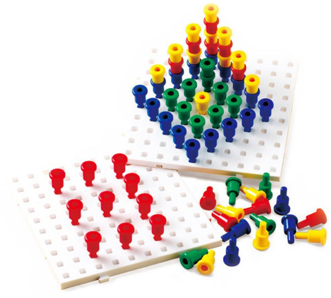 예비초등 창의력수학 페그끼우기 교구장난감 세트 과학실험용 과외 동기부여 체험키트, 1개