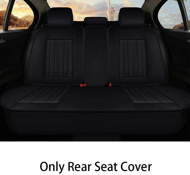 허리 쿠션 미끄럼 방지 자동차 시트 커버 지리 몬자로 프로 쿨레이 보유 쿨 스타레이 차량 내부, 1개, 1. Rear Seat-Black