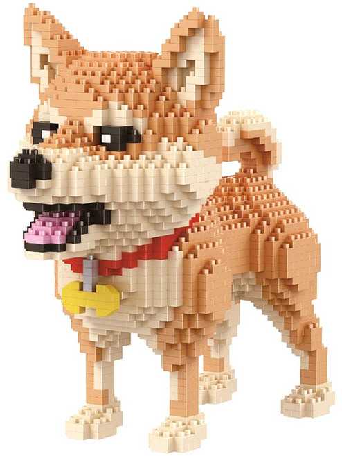 [알꿀밤-나노블럭-마이펫] BU빅 시바견, 1개