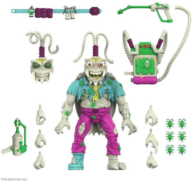 Super7 ULTIMATES! 십대 돌연변이 닌자 거북이 레이 필렛 - 17.8cm(7인치) TMNT 액션 피규어 액세서리 포함 클래식 만화 수집품 및 레트로 장난감 13, Scumbag (Glow)