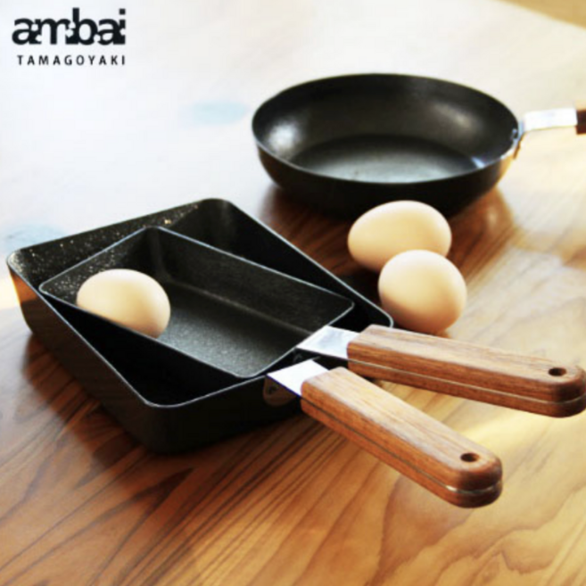ambai 암바이 계란말이팬 무쇠 프라이팬, 정사각, 1개