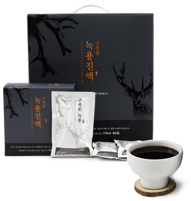 구록원 녹용진액 상대분골 녹용즙 110ml x 60포국산 건조녹용 녹용절편 녹용분골 녹용차, 1개, 6.6L