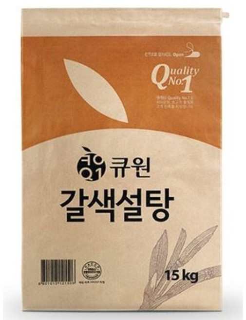 큐원 갈색설탕 15Kg / 황설탕 삼양, 1개