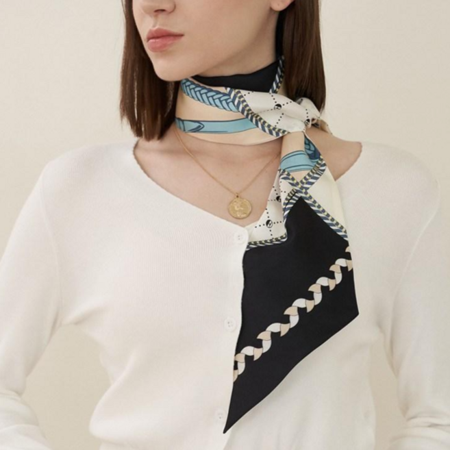 엘르 에스티 실크 방도 스카프 SE449S301