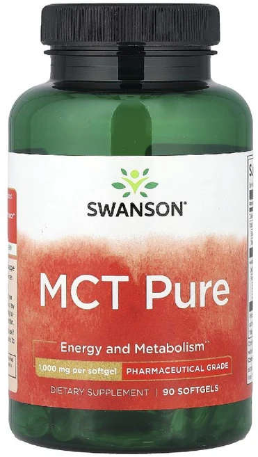 스완슨 엠시티 퓨어 MCT pure 1000mg 소프트젤 90정, 1개 - 쿠팡