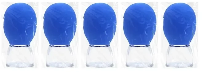 얼굴 실리콘 캔 부항 컵 리프팅 마사지 중국어 부항 세트 소형 미니 아이 컵 컵 건강 관리, 01 빠른, 02 5pcs blue