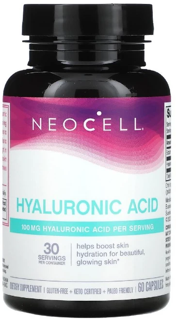 네오셀 히알루론산 NeoCell Hyaluronic Acid 캡슐 60정, 1개 - 쿠팡