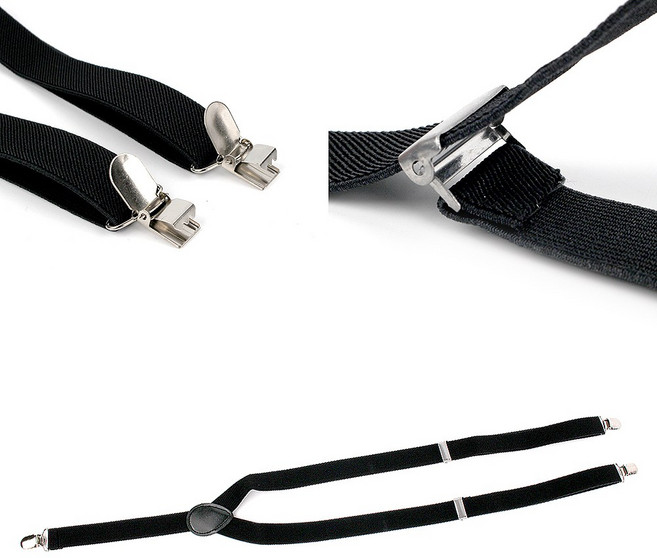 Y서스펜더 바지멜빵 촬영소품 블랙 검정