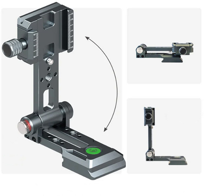 체리스팟 LYLL1 접이식 도브테일 L자 플레이트 방송용 영상 촬영 카메라 장비, 1개