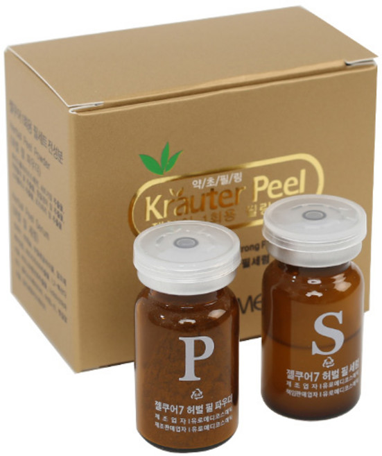 유로메디코스메틱 젤쿠어 약초필링 필파우더 0.5g + 필세럼 2.5ml 세트, 1개, 약필세트(파우더0.5g+세럼2.5ml)