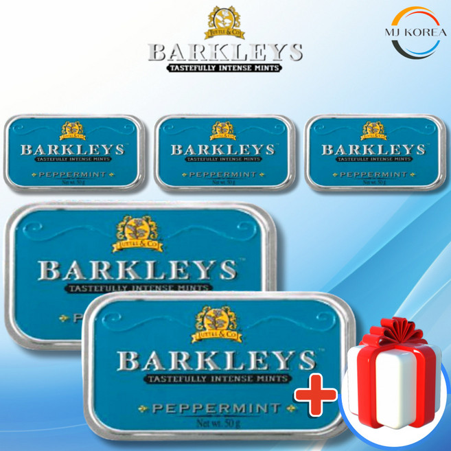 바클리즈 민트 페퍼민트 캔디 50g 5개+(수입캔디 1개) 잠깨는 졸음 사탕