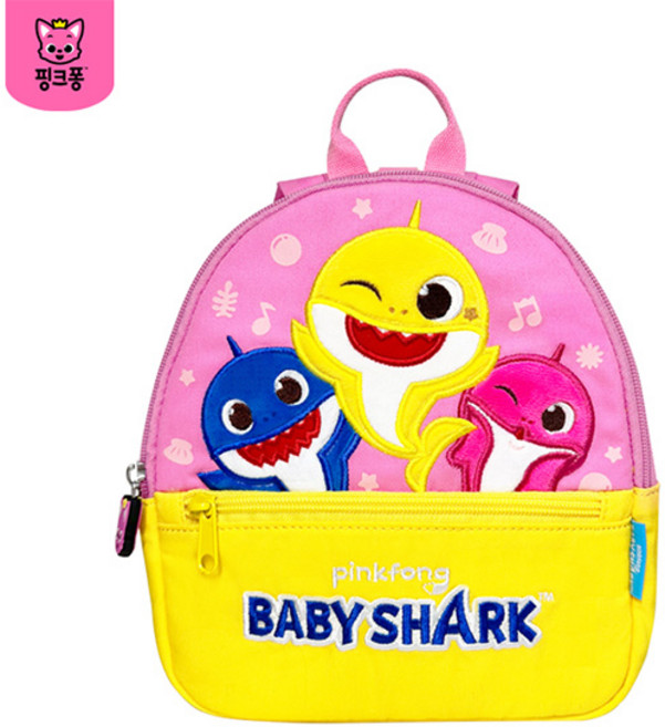 핑크퐁 미아방지배낭-아기상어 가족핑크 B123 (R0345)