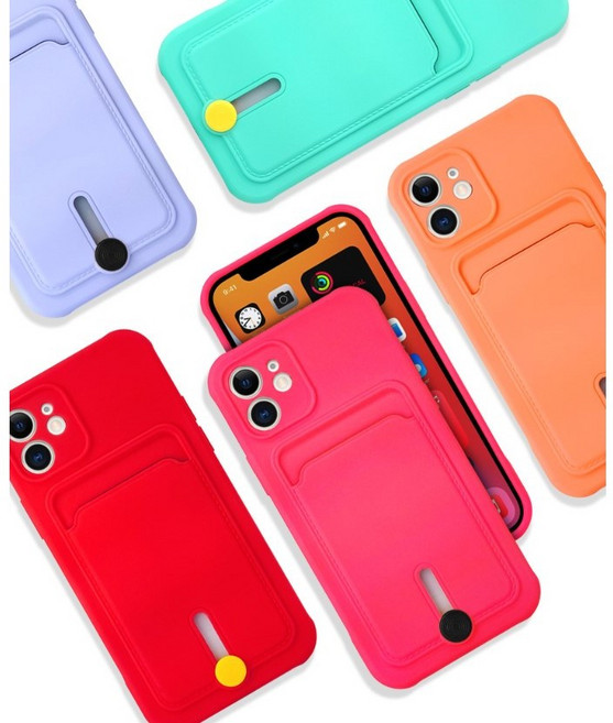 미니미 아이폰 카드케이스 갤럭시노트20 울트라 노트10 9 갤럭시S22 울트라 S21 S20플러스 갤럭시A32 A31 파스텔 실리콘 카드 슬라이드