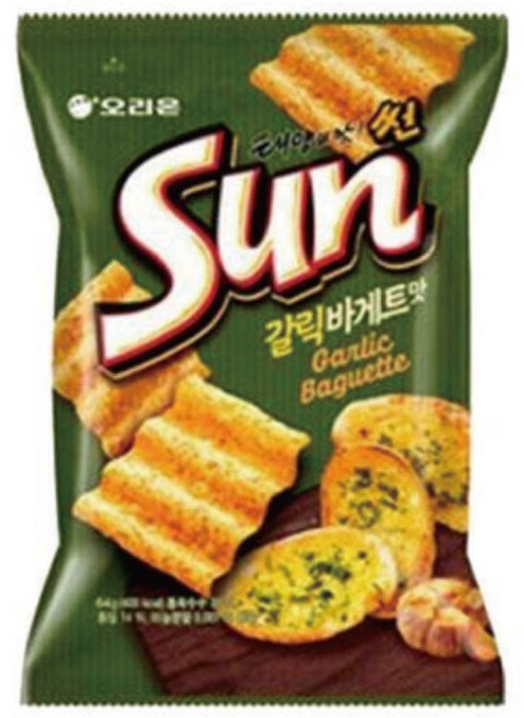 썬 태양의 맛 갈릭바게트맛, 80g, 8개