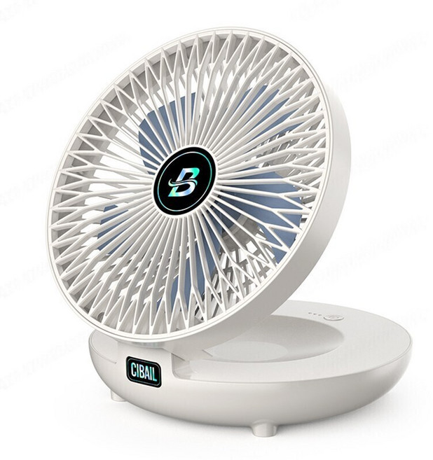 darlisex 무선 선풍기 접이식 bldc 무선 선풍기 벽걸이, 화이트