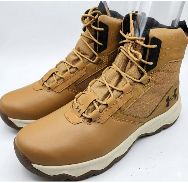 [언더아머_스포츠] 기능성 등산화 트래킹화 부츠 워커 남성 Brown TM3025578 미끄럼방지 6인치