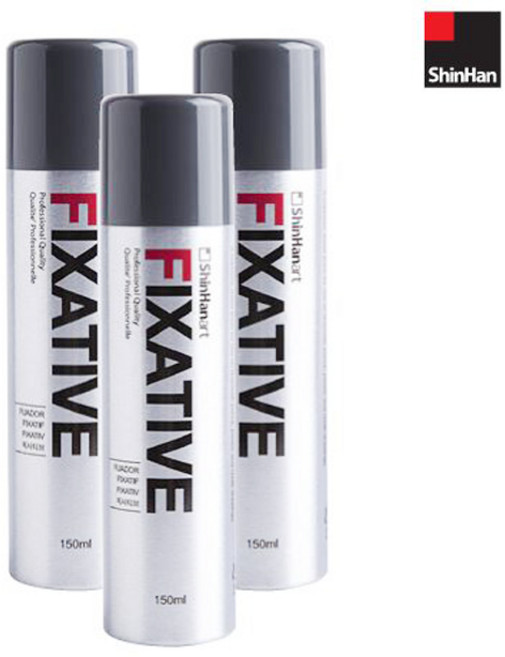신한 휙사티브 정착액 픽사티브 150ml 착색방지 파스텔 정착제 스프레이