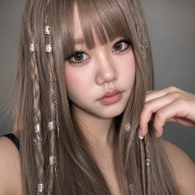 루시루루 별빛쏟아지는 머리 키치스타 헤어커프 32P SET