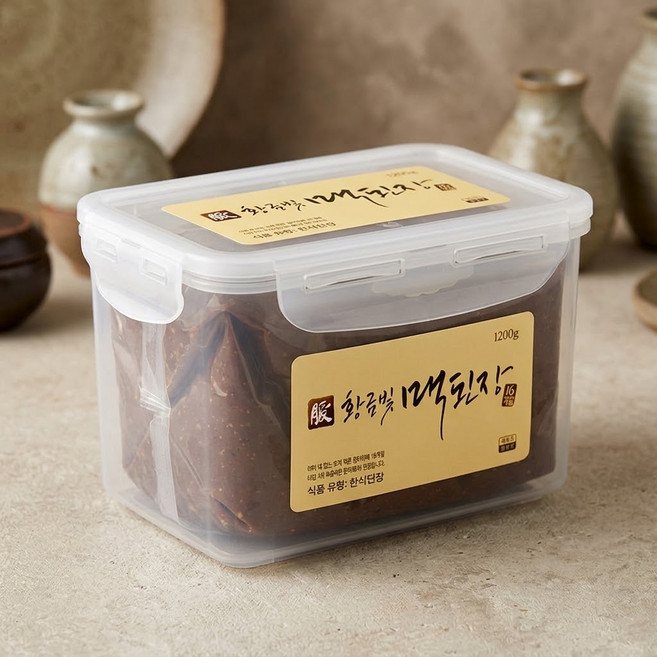 발효 한식반찬 한국맥꾸룸 전통 황금빛맥된장 집밥, 1개, 1.2kg