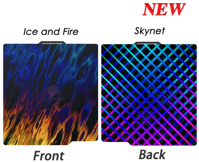 Bambulab 빌드 플레이트 부드러운 베드 257x257 Bambu Lab A1 P1s X1 X1c 양면 강판, Ice fire and skynet, 257x257mm