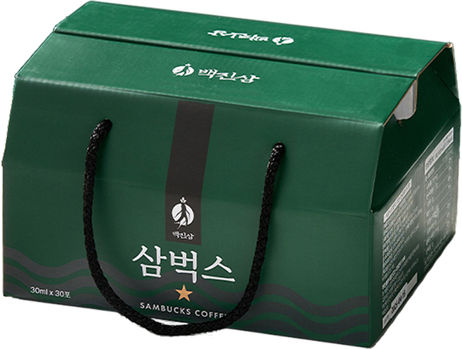 백진삼 삼벅스 프리미엄 발효 커피, 4개, 30개입, 30ml