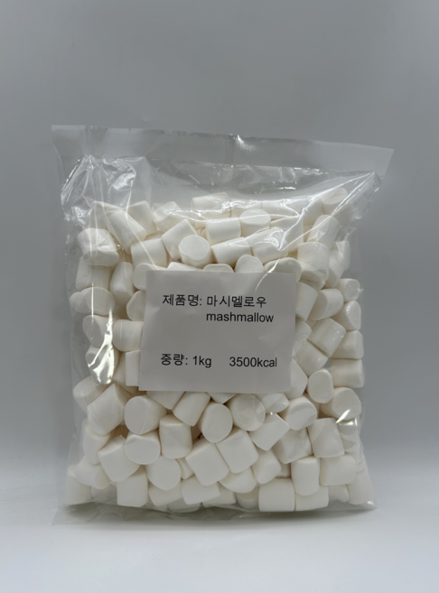 마시멜로 마쉬멜로우 쫀득 마시멜로우 두쫀쿠 마시멜로 빅마시멜로우 베이커리용 마시멜로우 퐁신퐁신 마시멜로, 1개, 1kg