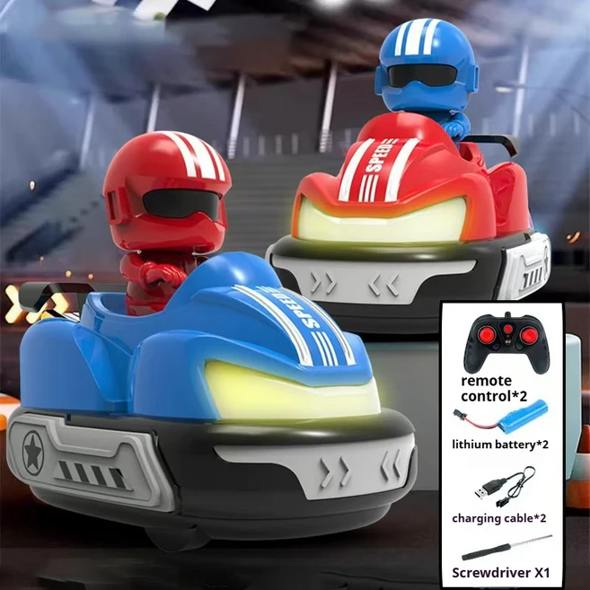 2.4G 무선 조종 자동차 지능형 배틀 범퍼카 장난감 충돌 바운스 장난감 부모 자녀 게임 남자아이 장난감 어, 03 without football