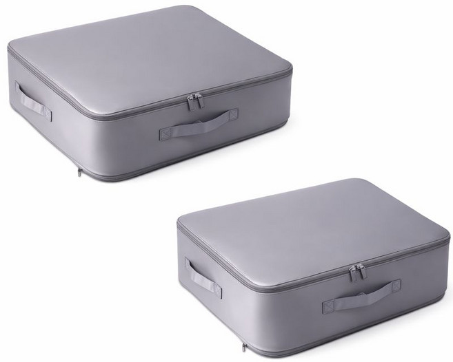 오이야이 이불 압축 파우치 압축팩 보관함, 1세트, 2개입