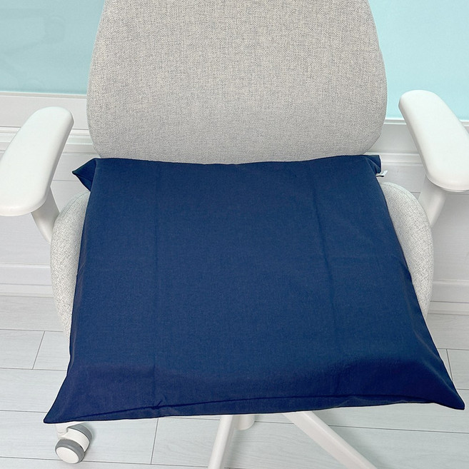 똥꼬샵 순면 린넨 방석커버 카페 사무실 거실 애견 쇼파 식탁, 네이비(50x50cm)