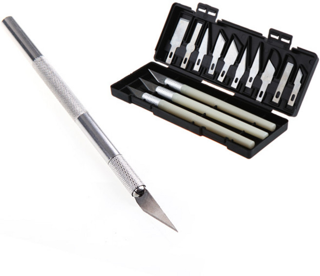 아트나이프 커터 칼 공예 공작 페이퍼 디자인 컷팅, 아트나이프(13P세트), 1개