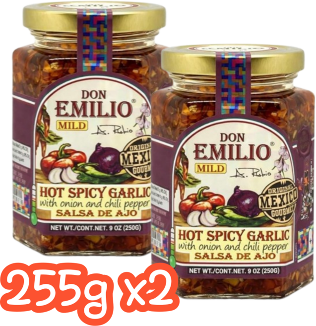 돈에밀리오 모리타 Artisanal Salsa Macha 스파이시 칠리 오일, 510g, 1개