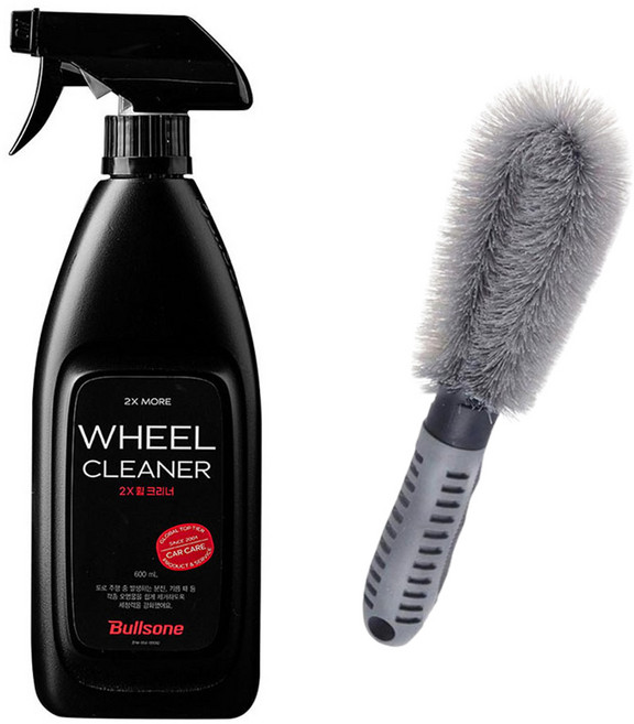 필굿 불스원 강력 휠크리너 + 휠브러쉬, 1개, 600ml