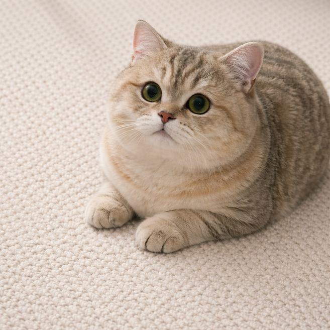 고양이 쿨매트 사이잘 스크래쳐 겸용 여름매트, 아이보리, 1개