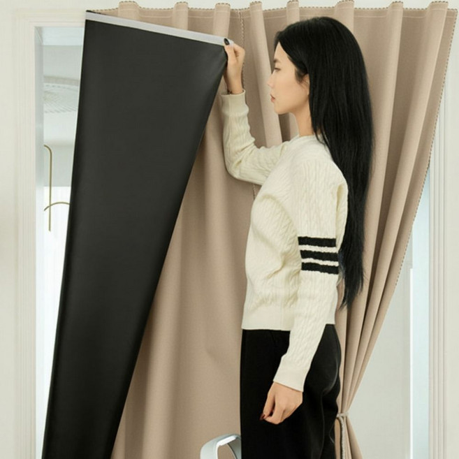 토도판다 무타공 붙이는 암막커튼