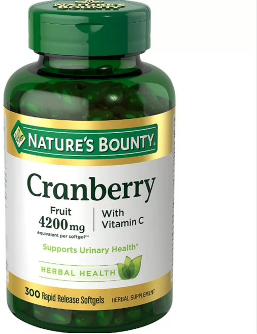 네이쳐스바운티 크랜베리 비타민 C 래피드 릴리즈 소프트젤, 1개, 300정 - 쿠팡