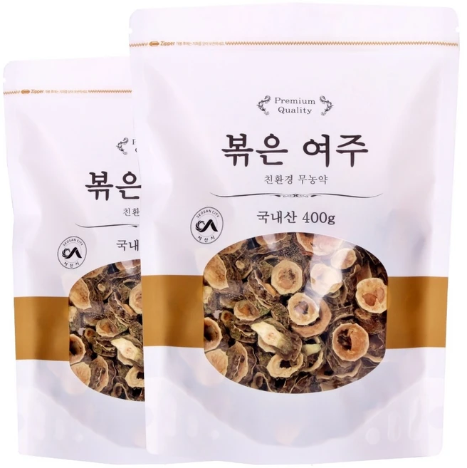 대풍이네 국산 여주차 매일 볶아 신선한, 2개, 400g - 쿠팡