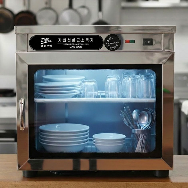 대원산업 업소용 자외선 UV 식기 컵 살균 건조기 소독기, 2.DW-101 살균+건조 컵 50개용