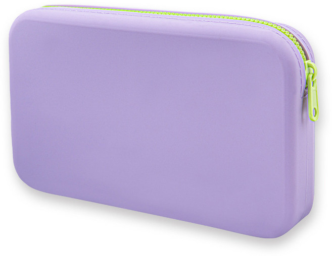 작은 사각형 실리콘 화장품 보관 가방 대용량 여행 메이크업 브러쉬 홀더 휴대용 방수 오거나이저