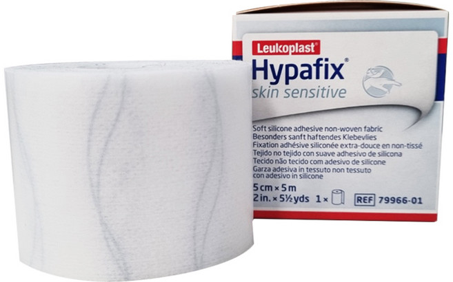 하이파픽스 스킨센스티브 젠틀터치 실리콘 부직반창고 밴드 연약한 피부 5cm x 5m, 4개