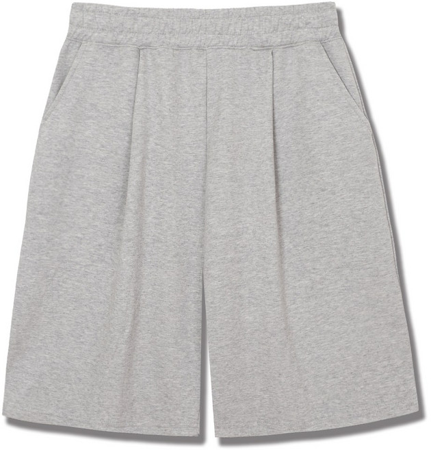 일루소 남성용 특양면 원턱 버뮤다 하프 트레이닝 반바지