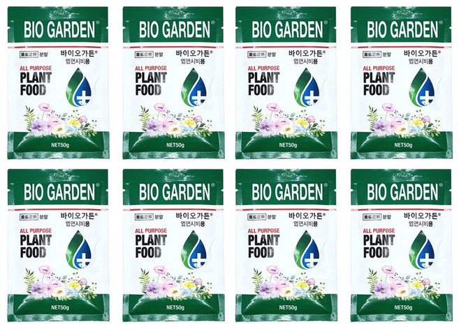 모두다 분말 수용제 식물 영양제 바이오가든, 50g, 8개