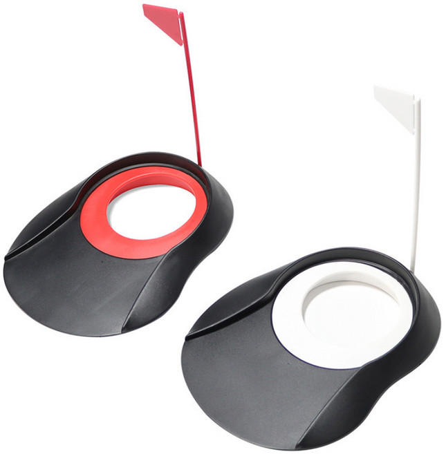 세렌디 퍼팅 홀컵 연습 휴대용 퍼터 골프실내연습, 화이트, 1개